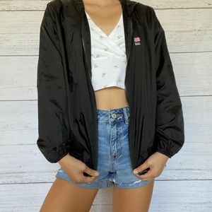brandy melville black windbreaker!